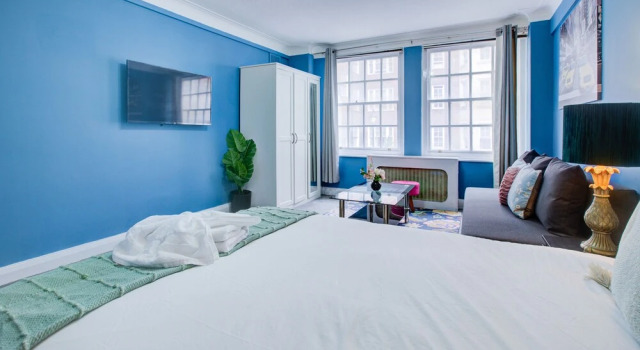 Family Studio for 4-3-2-1 Persons Central London, Забронировать Отель Отели Англии 3 звезды, 3*