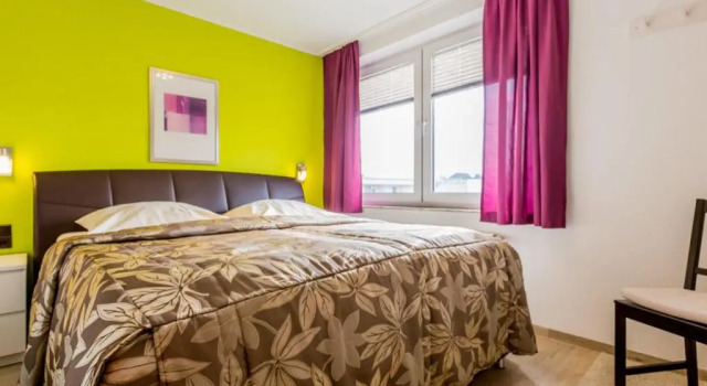 Апартаменты c 1 комнатой с балконом и с видом на море Residenz Meeresbrandung