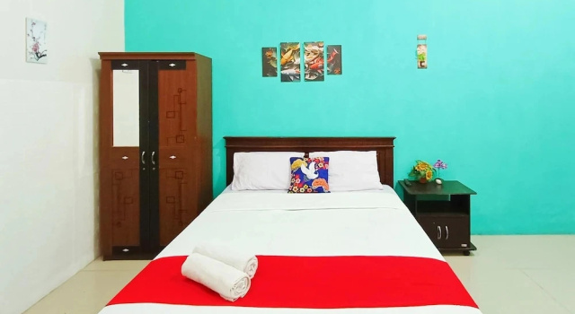 Camera Deluxe TwoSpaces Living at Matahari Homestay