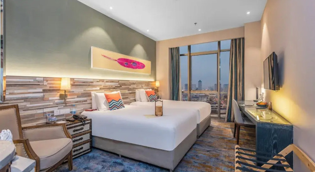 Двухместный номер Comfort с видом на город Yantai Lijing Peninsula Hotel