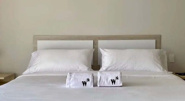 w Cozy 2BR w Balcony n AC in Cartagena, Rezervovat Apartmán Hotely v Bolivar s parkováním, Parkování
