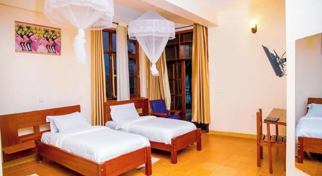 Двухместный номер Deluxe c 1 комнатой с балконом и с видом на озеро Kivu Hilltop View Resort