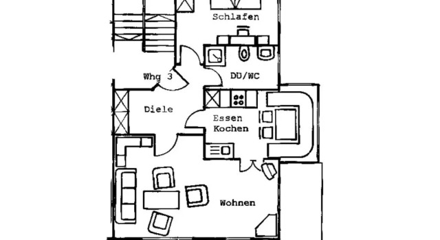 Апартаменты c 1 комнатой Ferienwohnungen Haus Wiesengrund