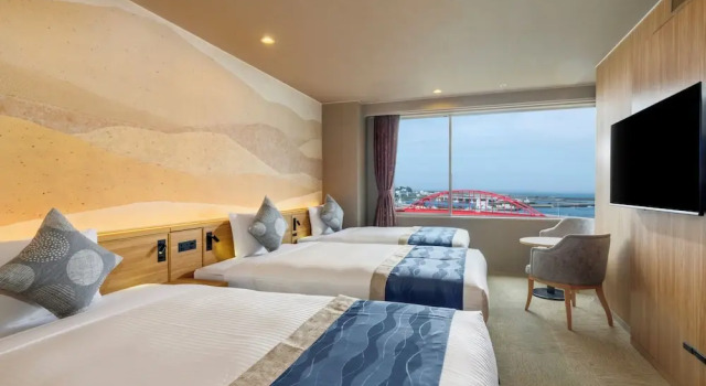Трёхместный номер Standard KAMENOI HOTEL Oarai