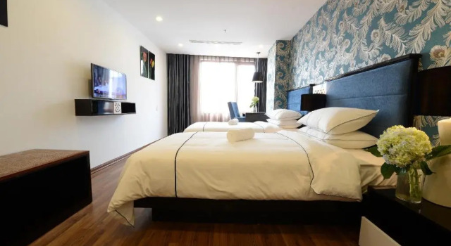 Двухместный номер Standard с красивым видом из окна Hôtel Le Joyau Bleu Hanoï