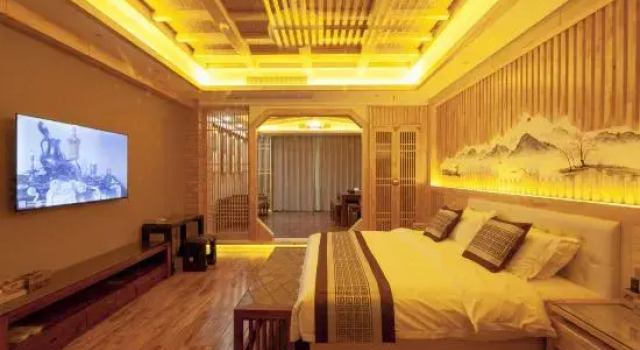 Люкс Deluxe c 1 комнатой с красивым видом из окна Remote Mountain Hotel Lianzhou