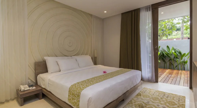 Двухместный номер Deluxe с балконом и с видом на сад Svarga Resort Lombok