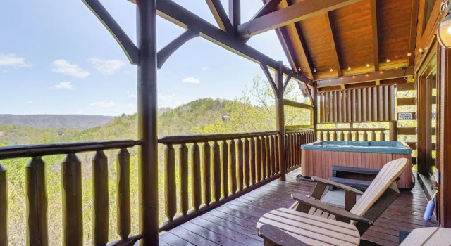 Коттедж 'mountain Dreams' Cabin: Hot Tub, Sauna & Views!