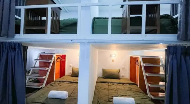 Кровать в общем номере Isyanas Family Suites Batur View by EPS