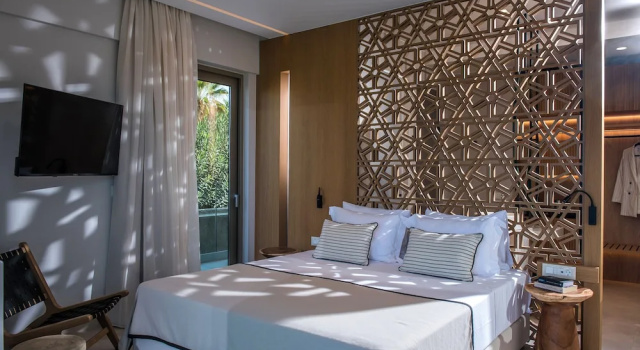 Двухместный номер Deluxe с балконом и с видом на море Niriides Palace