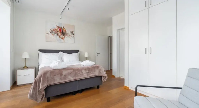 Апартаменты Deluxe с 3 комнатами с балконом и с видом на озеро Montreux Grand Rue Apartments