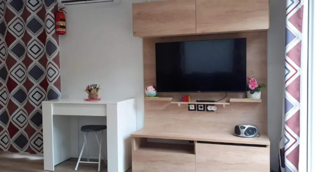 MH, 3 Ch, 43m2, climatisé, avec terrasse fermée de 18m2, super équipé, parc aquatique, draps, linge de maison inclus, Book Hotel Perols Hérault