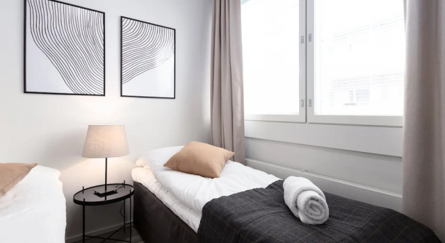 Трёхместные апартаменты Forenom Serviced Apartments Rauma Kaivopuisto