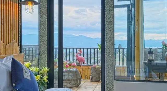 Люкс с панорамным видом Dali Ancient City Mountain Mountain Youmu Guoxue Garden Homestay