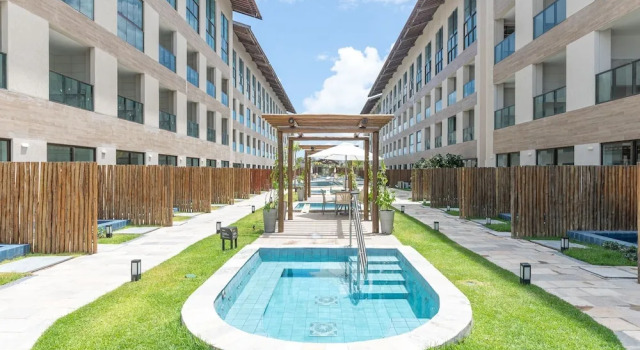 Апартаменты Flat 1Qt na Praia dos Carneiros-SH139