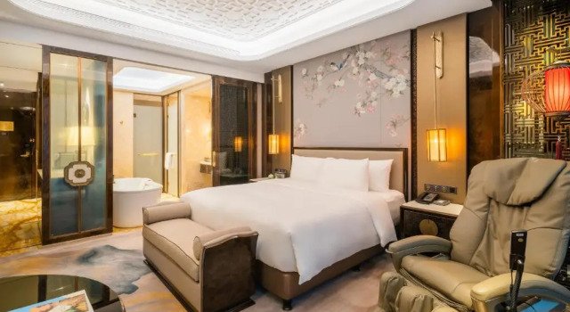 Двухместный номер Deluxe с видом на реку Wanda Reign Chengdu