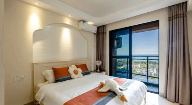 Семейный тент с 2 комнатами с видом на море The Mediterranean Bay Vacation Apartment (Yemeng Promenade in Sanya Bay