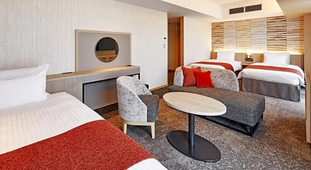 Трёхместный (3 beds and 1 stacking bed) номер Emion Hotel Emion Kyoto