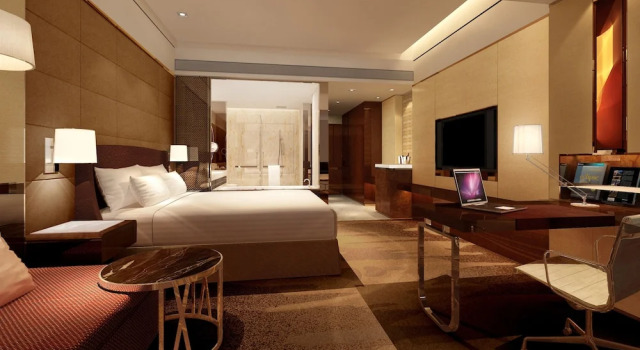 Двухместный номер с видом на озеро Marriott Hotel Shunde