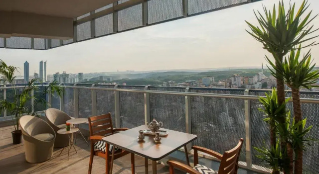 Апартаменты Deluxe Apartment with Shared Pool and Refreshing View in Maslak