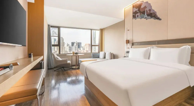 Двухместный номер Superior с видом на город Shanghai Elong Hotel