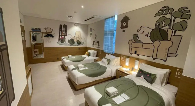 Трёхместный номер Standard Sangsang Stay Busan