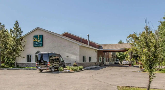 Кровать в общем номере Quality Inn & Suites Steamboat Springs
