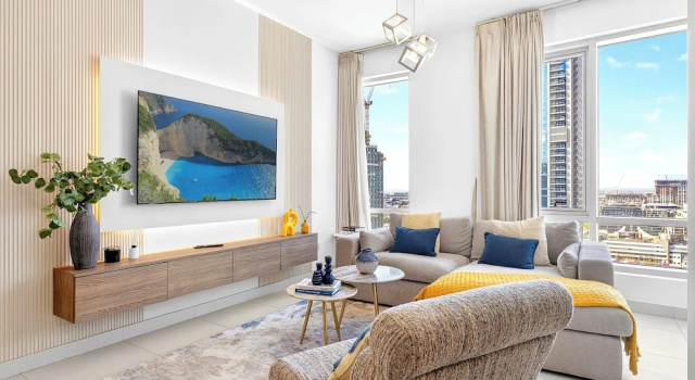 WYZ RENT|Upscale 1BR Loft Walk to Burj & Mall, Забронировать Апартаменты/квартира Дубай Эмират Дубай, рядом с Дубай Молл