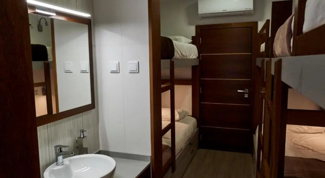 Кровать в общем номере Memória Charming House