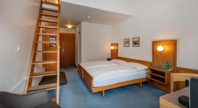 Семейный номер Standard Дуплекс с панорамным видом Hotel Schweizerhof Sils Maria, a Faern Collection Hotel