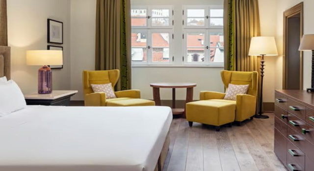Номер Deluxe с красивым видом из окна Augustine Hotel, Prague