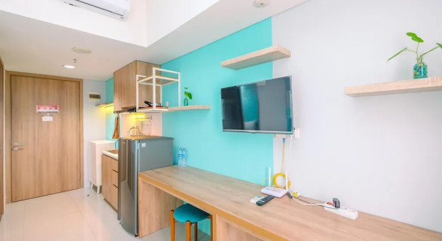 Homey And Simply Look Studio Room At Bogor Icon Apartment, Book Apartment Bogor 