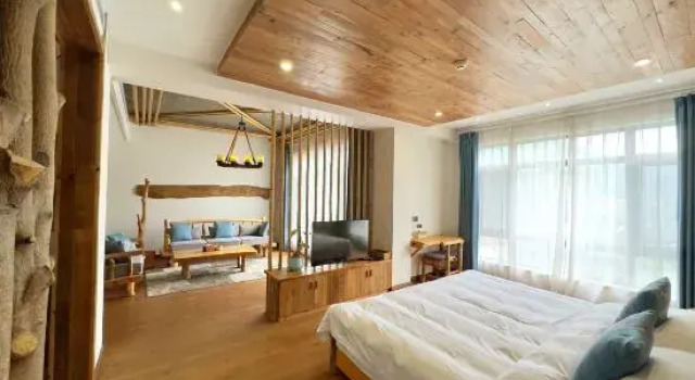 Двухместный люкс Anji Qingshi Shang · Cave Hot Spring Homestay