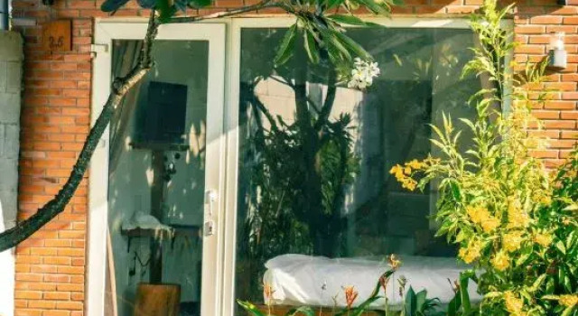 Кровать в общем номере Tuong Vy Boutique Hotel Mui Ne