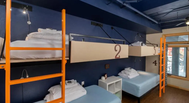 Кровать в общем номере The Bunkhouse