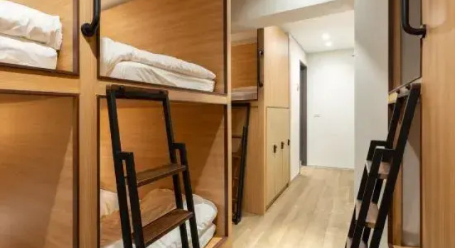 Кровать в общем номере (женский номер) Boro Hanok Hostel in Myeongdong