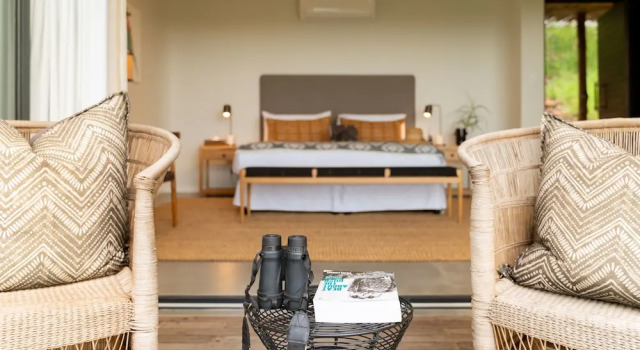 Семейный люкс с балконом Sungulwane Private Game Lodge