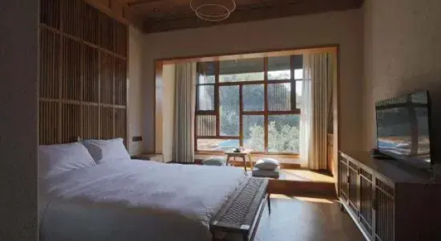 Кровать в общем номере Anji Banchá Homestay