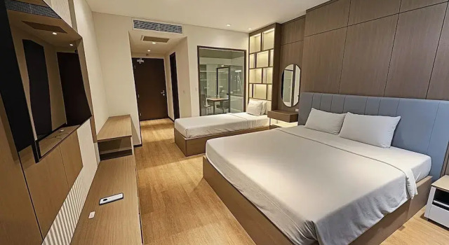 Трёхместный номер Executive с видом на сад Luxury APEC MANDALA MUI NE