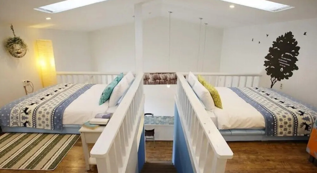 Кровать в общем номере (женский номер) Дуплекс Byeolmuri Pension