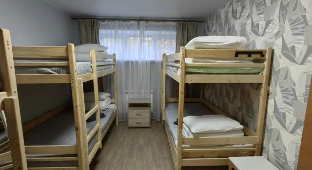 Кровать в общем номере Мини-отель Колибри