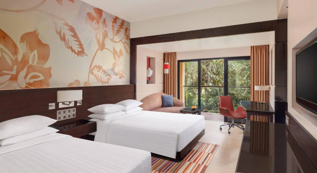 Четырёхместный номер Standard с видом на сад Goa Marriott Resort & Spa