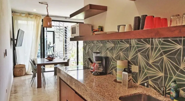 201 Amena close to Sea Cozy 1BR APT 30mb WIFI & GYM, Rezerwuj Hotel Tulum Quintana Roo