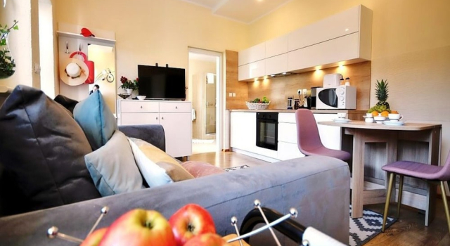 Апартаменты Apartment With a Terrace, Ustronie Morskie