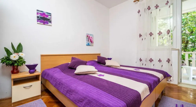 Двухместный номер Deluxe с балконом и с видом на море Apartments & Rooms Mara & Petrunjela