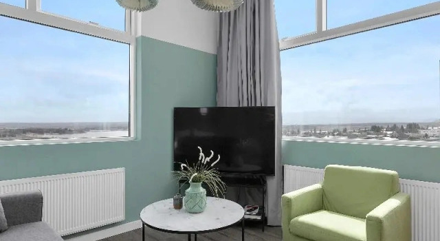Студия с красивым видом из окна Icelandic Apartments by Heimaleiga