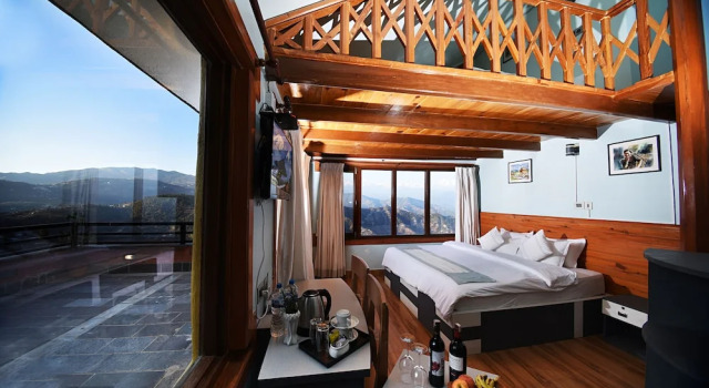 Номер Standard Дуплекс с балконом и с видом на окрестности The Lapsi Tree - A Nature Retreat in Nagarkot