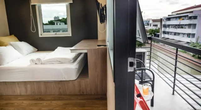 Двухместный номер Standard с балконом Jam Hostel Bangkok