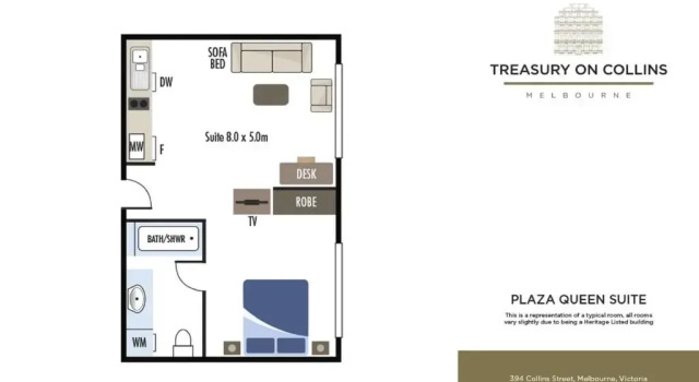Двухместный люкс Treasury on Collins Melbourne