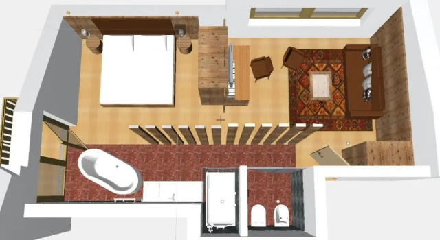 Люкс с балконом Hotel Enzian